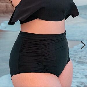 Women's Black High-Waisted Shorts